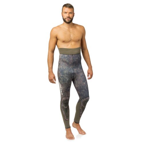 Cressi Seppia 7 mm – Profesjonalne spodnie do łowiectwa podwodnego z kamuflażem HD ()